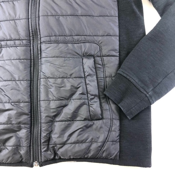 Roots quilted hoodie kanga Women’s jacket with sweatshirt sleeves Medium - Picture 2 of 13